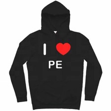 PE I Love Hoodie Pullover