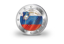 2 Euro 2023 Slowenien 150. Geburtstag Josip Plemelj mit Farbapplikation