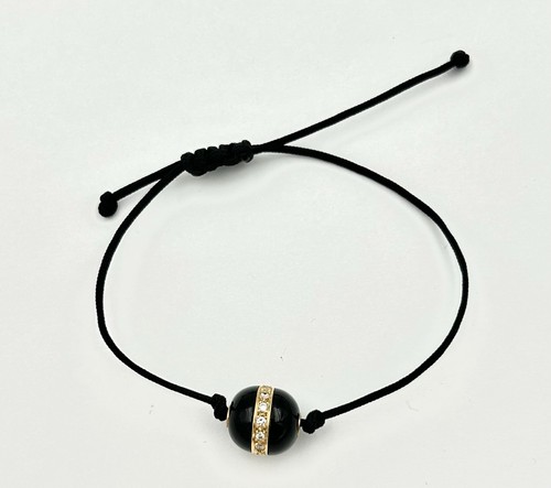 Diamant kordelarmband gold - diamant,