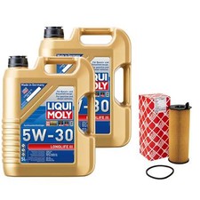 Motoröl Set Longlife III 5W-30 10 Liter + Ölfilter für Audi A8 Q7 4.2 TDI 4E2