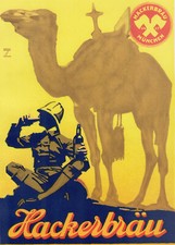Ludwig Hohlwein - Farbige Werbegraphik 20er Jahre - Kamel Hackebräu München