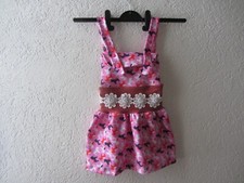 Mädchen Kleid, Latzkleid Gr. 92-98 NEU Handmade Unikat Super Top2 bis3 Jahre alt