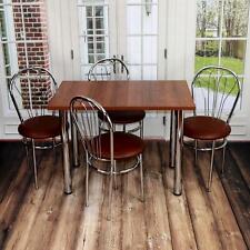 Set Esstisch Küchentisch mit Stühlen 100x60 120x70 Essgruppe Tischgruppe 9Farben