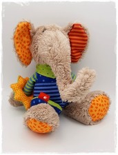 *•.. Sigikid 40863 - Spielfigur Elefant Activity PlayQ - blau - 28 cm - TOP ..•*