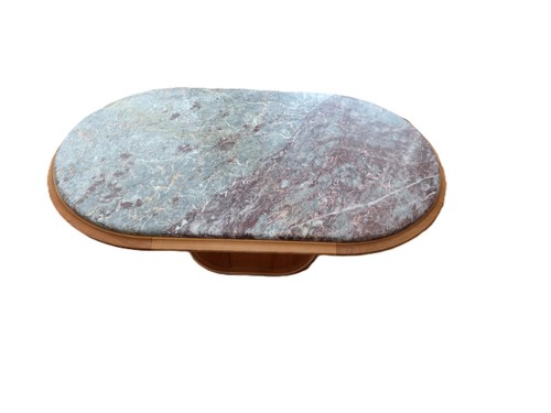 Couchtisch mit marmorplatte - couchtisch,