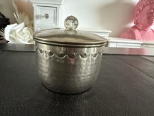 Lisbeth Dahl * Silberdose mit Deckel und Kristall