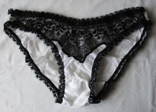 DDR Dessous Slip weiß schwarz