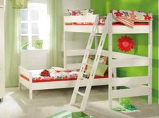 PAIDI Kinder Hochbett Biacomo / weiß / mit 2 Bettkästen