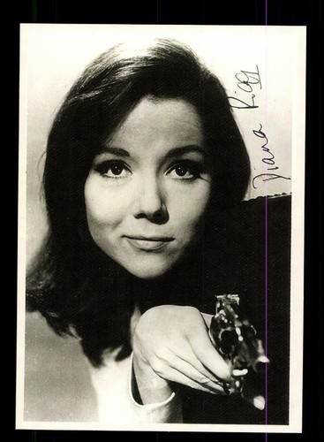 Diana rigg autogrammkarte - diana,