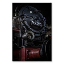 Postereck 1033 Poster Leinwand Alte Lokomotive, Bahn Zug Dampf Fahren Transport