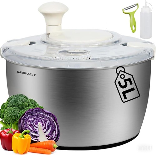 Xxl salatschleuder edelstahl - salatschleuder,