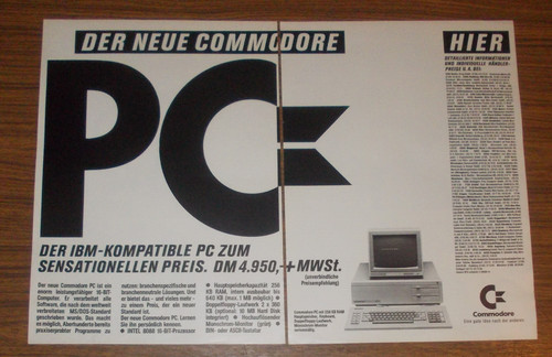 Seltene werbung commodore - seltene,