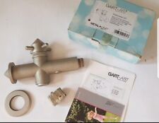 Gart + Art Wasserhahn Außenbereich lang mit Schlauchanschluß Edelstahllok neu