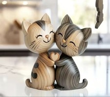 Holzfiguren  Tiere Katzen Deco