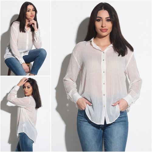 Zara langarm bluse hemd damen - zara,