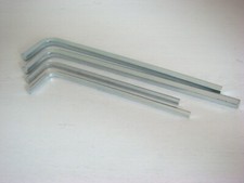 4tlg Stahl Inbusschlüsselsatz verschiedene Größen Innensechskantschlüssel Set