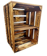 NEUE GEFLAMMTE HOLZKISTEN