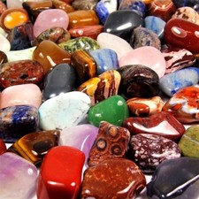 10 kg XXL Premium bunte Trommelstein Mischung A - Qualität Afrika Ø 30 - 65 mm