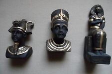 3 Ägyptische Ton Figuren Deko