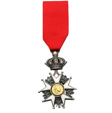 Französischer Orden Ehrenlegion – Napoleon Medaille – Silberfarbene Nachbildung
