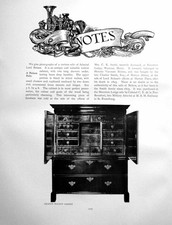 Antiker alter Druck Notizen