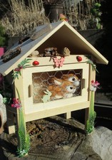 Figur Hase Hasenstall Holz