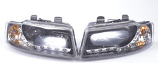 Dectane Scheinwerfer Set Audi A4 8E 2001-2004 schwarz Daylight Tuning LED