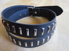 Ledergürtel mit länglichen Pyramidennieten Nietengürtel Gr. S - XL