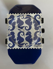 Stamps Uhr: Sea Horse mit Armband Belta Y Blue Blau (Zugarmband)