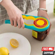 4 in 1 Multifunktionaler Deckel Dosenöffner Werkzeug Blau ABS Küchengerät Arbeitsersparend