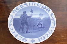 DEKORATIVER ALTER WANDTELLER "HELSINGÖR 1426-1926" VON ROYAL-COPENHAGEN #11729