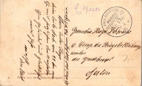 Stempel marine schiffspost - stempel,