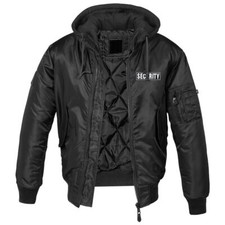MA1 Bomberjacke mit Kapuze gefüttert Winter Version SECURITY Firma Türsteher Sec