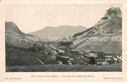 Salins les bains vue prise - vue, des