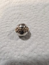 PANDORA Charm 925/ Sterlingsilber mit echt Gold,  585 oder 333er? Saturn Flower