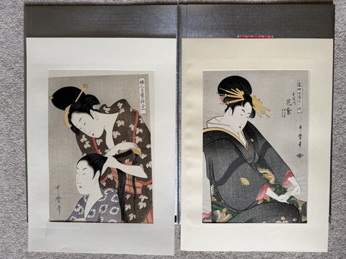 Paar utamaro ukiyo bijin - utamaro, ukiyo-e