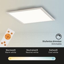 Briloner LED Panel Decken Lampe Leuchte 7194-016 Metall Kunststoff weiß 29,5x5cm