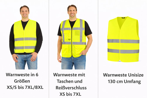 Warnweste mit druck gelb - druck,