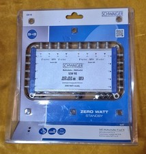 Schwaiger SAT-Multischalter  SEW98 Stby 0 Watt, 9 Ein-(2x4 LNB, UHF), 8 Ausgänge