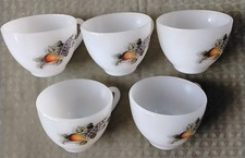 5 Arcopal Tassen 70er Jahre -