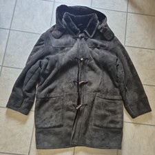 Itallo Wildledermantel mit Lammfellfutter Gr. 56 dunkelgrau