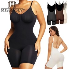 Damen Schlank Nahtlose Bodysuit Shapewear Hips Lifter Body Shaper Slip Mieder DE