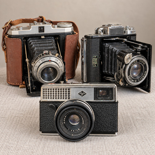 Vintage kamera konvolut - vintage,