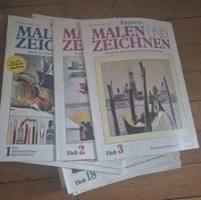 MALEN und ZEICHNEN - Heft 1 - Bis, 1986, Aquarell, Bleistift, Ölmalerei, wie neu