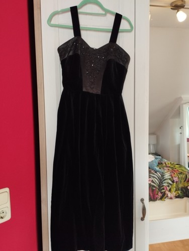 Laura ashley samtkleid vintage - ashley,