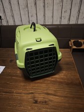 Katzen Klein Tier Transport Box Grün wie neu 1x genutzt 
