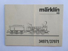 Märklin 34971 / 37971 - Betriebsanleitung für Oldtimer-Dampflokomotive
