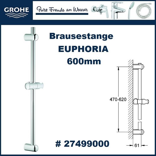 Grohe euphoria brausestange - grohe,