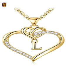 Herz Kette Damen 14K Gold