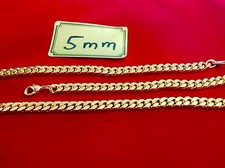 Panzerkette Gold Double gestempelt 2mm, 2,5mm, 3mm, 3,5mm, 4mm, 5mm, 6mm